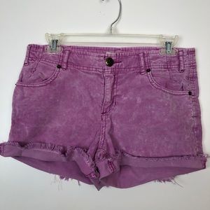 Free People distressed pink cuff shorts 27